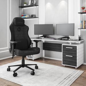 Techni Sport TSF65C Fabric Memory Foam Gaming Chair  Black