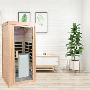 One person Far infrared Hemlock standard indoor sauna room
