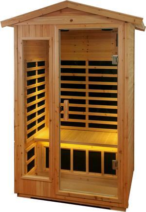 Two person Far infrared old fir outdoor sauna room (Left & Right)