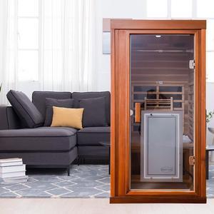 One person Far infrared red cedar standard indoor sauna room