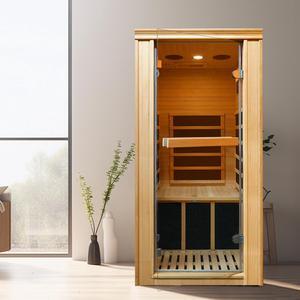Single person far-infrared sauna room