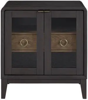 Glass Door Nightstand Glass Door Nightstand