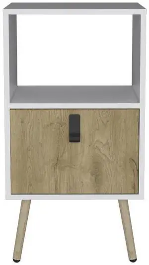 Nightstand A Magness, Bedroom, White / Macadamia