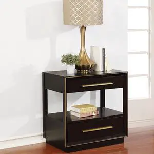 Smoked Peppercorn 2-drawer Nightstand Smoked Peppercorn 2-drawer Nightstand