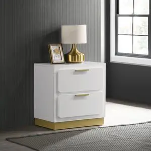Sophia White 2-drawer Nightstand