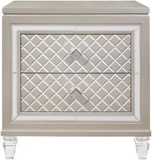 CROSS GLAM CHAMPAGNE NIGHTSTAND
