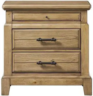 2 Drawer Nightstand w/ Tray - Caramel Finish 2 Drawer Nightstand w/ Tray - Caramel Finish