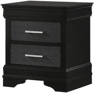 Amalia - Nightstand - Black Amalia - Nightstand - Black