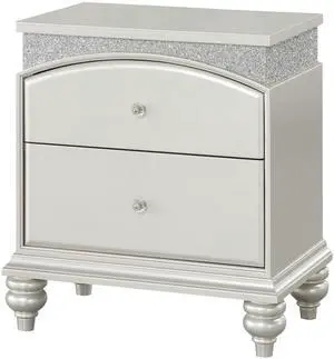 Platinum 2-drawer Nightstand