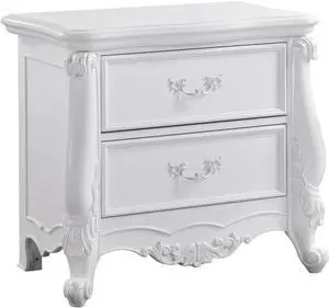 Latisha White Finish Nightstand Latisha White Finish Nightstand