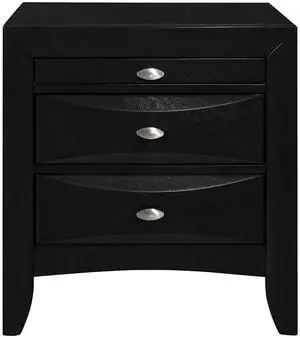 LUCILLE BLACK NIGHTSTAND