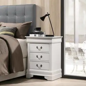 Charming White Traditional Nightstand