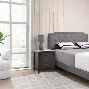 Chic Black Casual Nightstand For Bedrooms