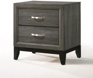 Valdemar Weathered Gray Finish Nightstand