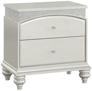 Maverick Platinum Finish Night Stand Maverick Platinum Finish Night Stand