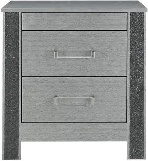 Lorenzo Silver Nightstand