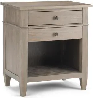 Carlton - Bedside Table - Distressed Grey
