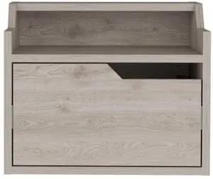 Floating Nightstand Chester, Bedroom, Light Gray