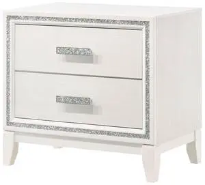 Haiden White Finish Nightstand Haiden White Finish Nightstand