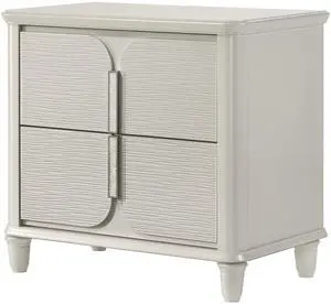 Laveda Pearl White Finish Nightstand