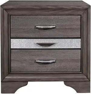 RYDER SPARKLE GREY NIGHTSTAND