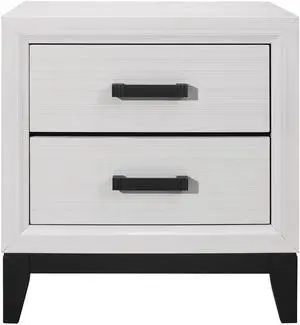 MIRAGE WHITE NIGHTSTAND