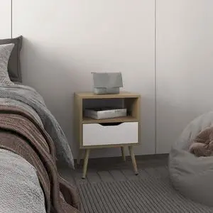 Nightstand, 1 Drawer, 1 Shelf