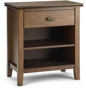 Artisan - Bedside Table - Rustic Natural Aged Brown Artisan - Bedside Table - Rustic Natural Aged Brown