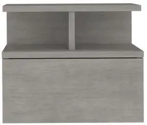 Nightstand Floating Flopini, Bedroom, Concrete Gray