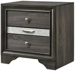 Naima Gray Finish Nightstand