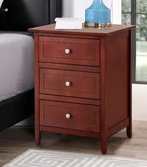 Transitional Cherry Nightstand For Bedrooms
