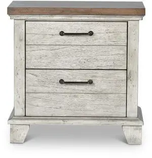 Bear Creek - Nightstand - Pearl Silver