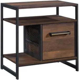 Side Table/Night Stand, Brown finish