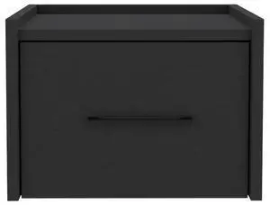 Floating Nightstand Calion, Bedroom, Black