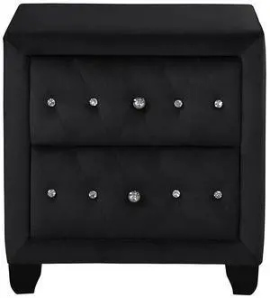 Sophia Modern style Night Stand Made With Wood In Black same asG150108575 (NJ inventory)