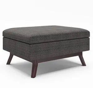 Owen - Coffee Table Storage Ottoman - Ebony