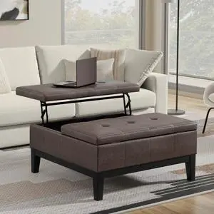 Dover Lift Top Coffee Table Storage Ottoman