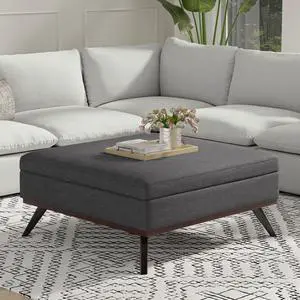 Owen XL Square Coffee Table Storage Ottoman