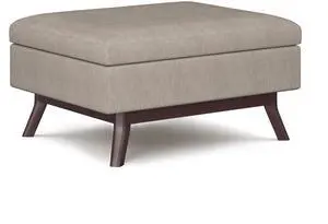 Owen - Coffee Table Storage Ottoman - Natural