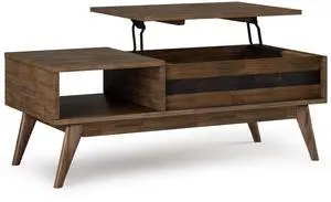 Clarkson - Lift Top Coffee Table - Rustic Natural Aged Brown