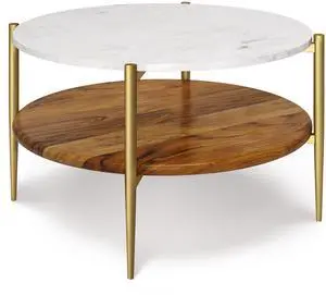 Wagner - Coffee Table - White / Natural