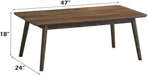 Lamonte Walnut Coffee Table