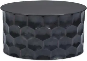 Whitney - Metal Storage Coffee Table - Antique Bronze