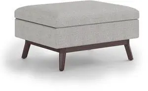 Owen - Coffee Table Storage Ottoman - Cloud Grey