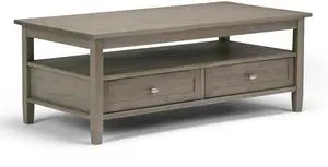Warm Shaker - Coffee Table - Distressed Grey