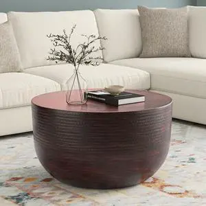Johnsen Metal Coffee Table in Oil Rubbed Bronze