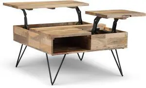 Hunter - Lift Top Square Coffee Table - Natural