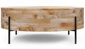 Rayburn - Drum Coffee Table - Natural
