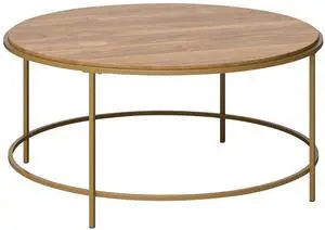 Round Coffee Table, Brown finish