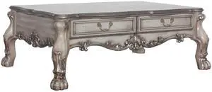 Dresden Vintage Bone White Finish Coffee Table
